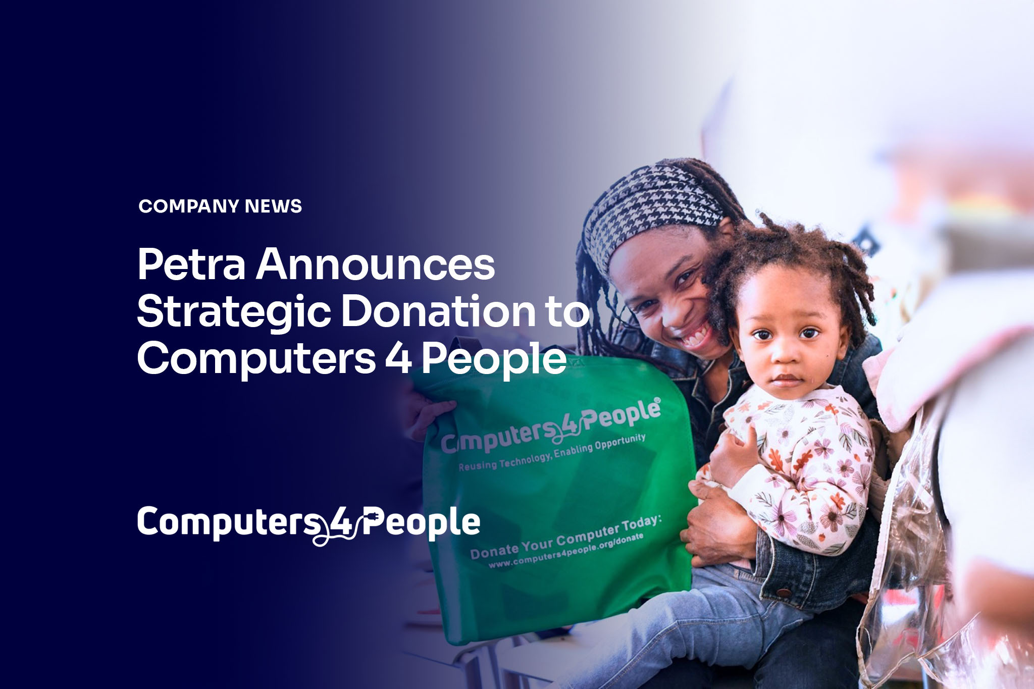Petra Funds Group Announces Strategic Donation to Advance Digital Equity Through Computers 4 People